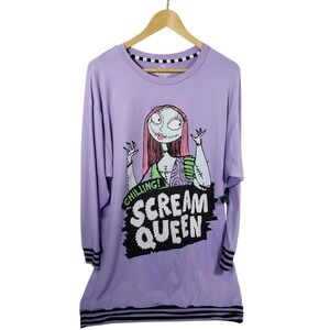 Disney Nightmare Before Christmas‎ Sally Scream Queen Sleep Shirt S